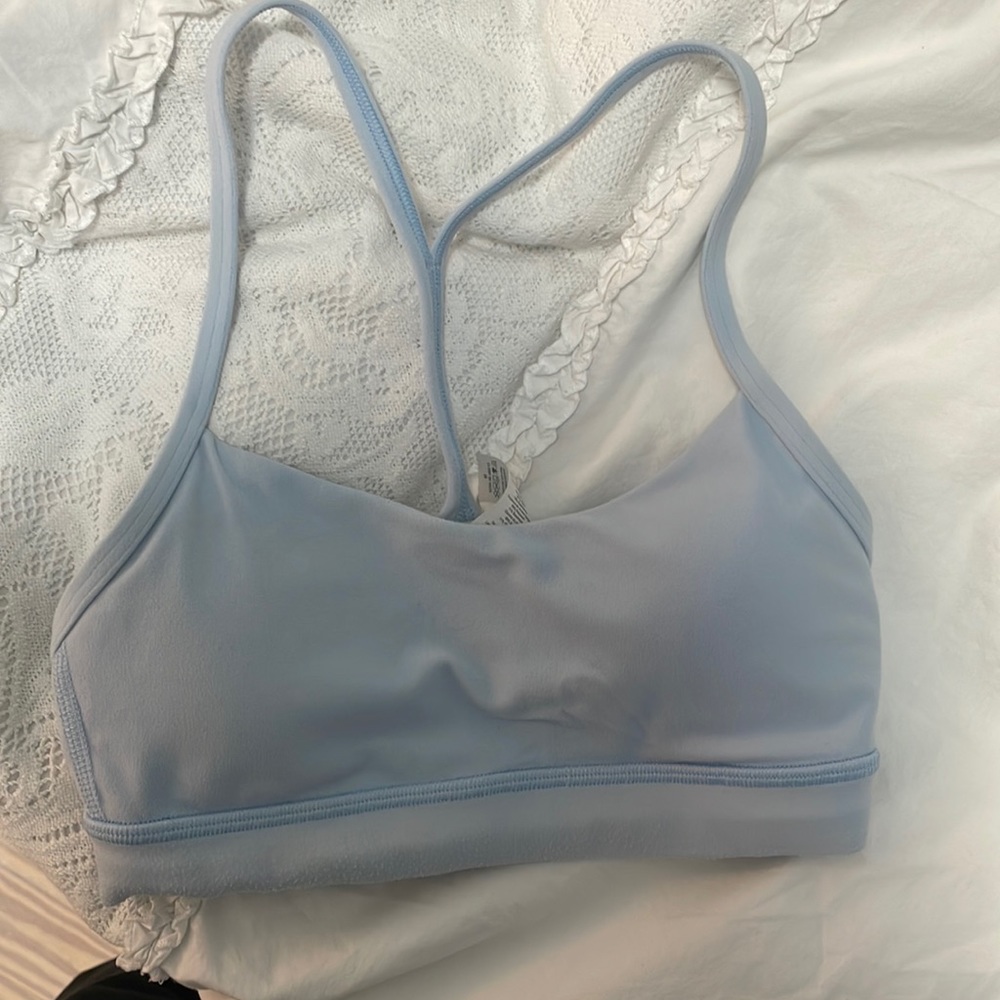 size 2 lululemon sports bra light blue